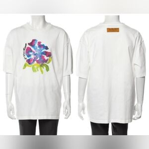 LOUIS VUITTON Men's LOUIS Print Pattern T-shirt Size M